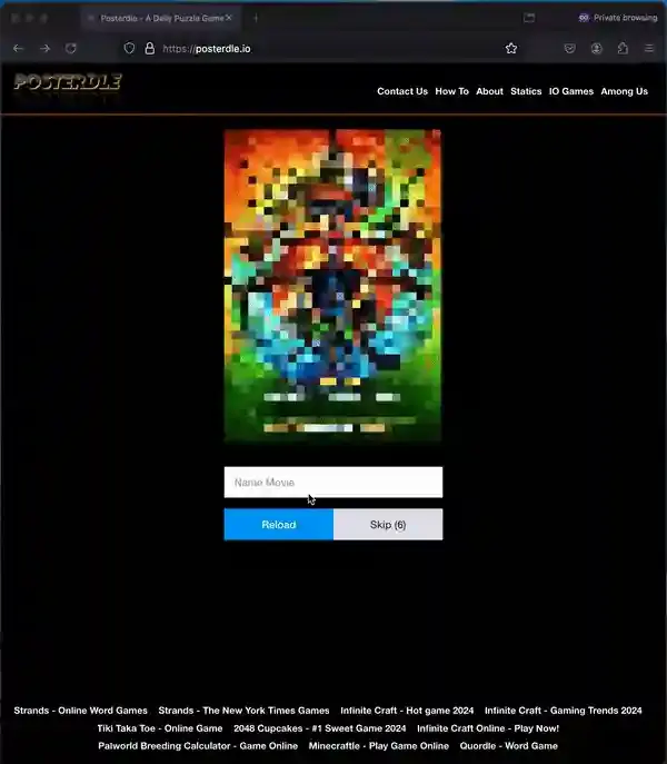How to play posterdle game